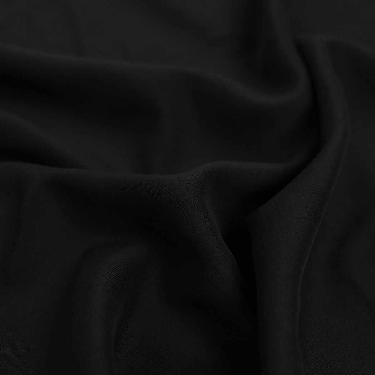 Schwarzes Viskose-Tuch – Laura – Maison Klem